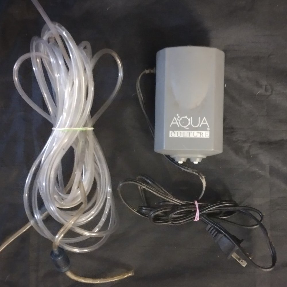 AQUA CULTURE 5-15 Gallon Single Outlet Aquarium Air Pump